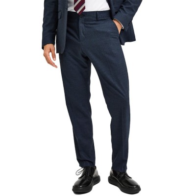 панталони,мъжки,панталони,selected,slim,time,logan,dress,pants,blue