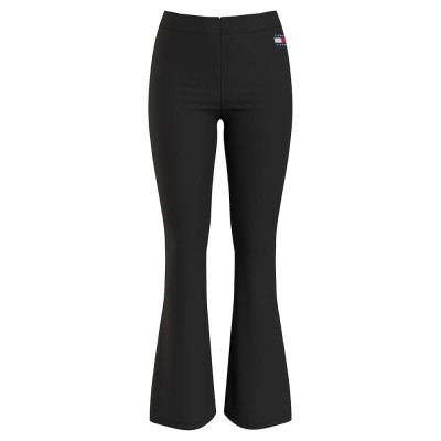дънки,дамски,клинове,дамски,чорапогащи,и,клинове,tommy,jeans,badge,flare,leggings,black