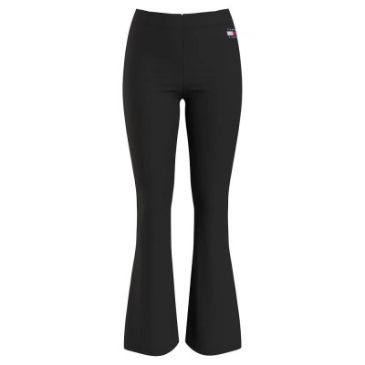дънки,дамски,клинове,дамски,чорапогащи,и,клинове,tommy,jeans,badge,flare,leggings,black,(black)