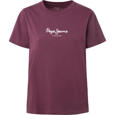тениска,дамски,тениски,pepe,jeans,camila,short,sleeve,t,shirt,sloe,(purple)