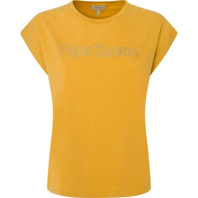 тениска,дамски,тениски,pepe,jeans,carli,short,sleeve,t,shirt,colemans,(yellow)
