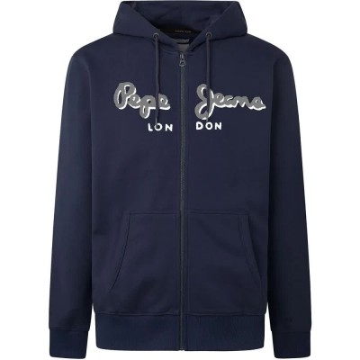 блуза,мъжки,пуловери,pepe,jeans,lamont,full,zip,sweatshirt,blue,(dulwich)