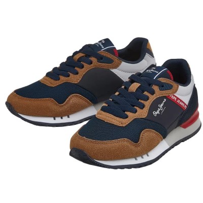 маратонки,мъжки,маратонки,дамски,маратонки,pepe,jeans,london,one,basic,b,trainers,brown,(cognac)