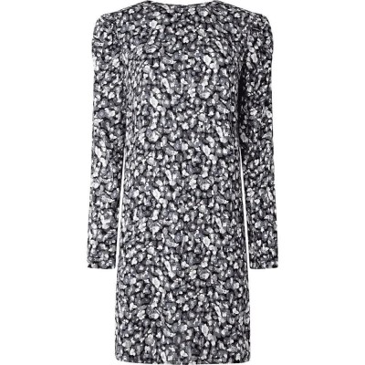 рокля,дамски,поли,и,рокли,pepe,jeans,marlene,print,long,sleeve,short,dress,grey