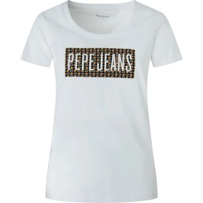 тениска,дамски,тениски,pepe,jeans,susan,short,sleeve,t,shirt,white