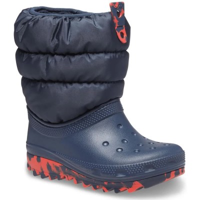 обувки,детски,боти,crocs,classic,neo,puff,t,boots,blue