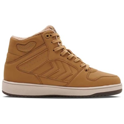маратонки,дамски,маратонки,hummel,st.,power,play,mid,tex,trainers,brown,(rubber)