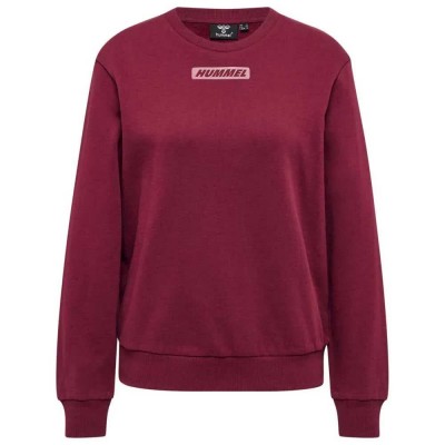 блуза,дамски,блузи,hummel,element,sweatshirt,red,(cabernet)