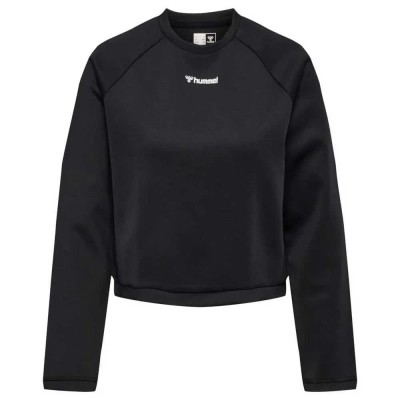 блуза,дамски,блузи,hummel,kalu,short,sweatshirt,black,(black)