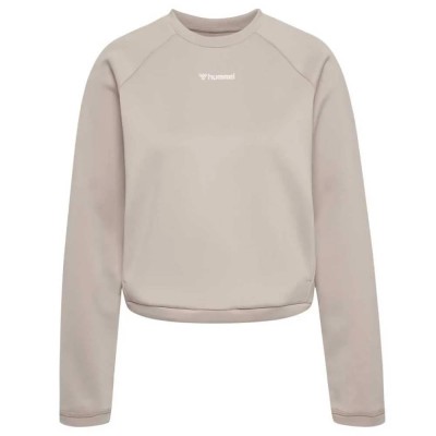 блуза,дамски,блузи,hummel,kalu,short,sweatshirt,chateau,gray,(beige)