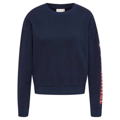 блуза,дамски,блузи,hummel,kim,sweatshirt,blue,(peacoat)