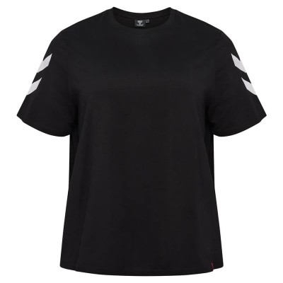 тениска,дамски,тениски,hummel,legacy,chevron,short,sleeve,t,shirt,black,(black)