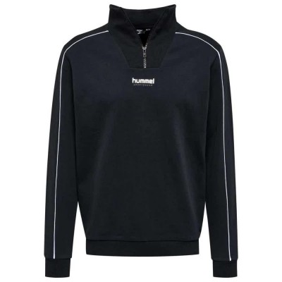 блуза,дамски,блузи,hummel,wesley,half,zip,sweatshirt,black,(black)