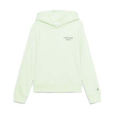 суичър,детски,блузи,calvin,klein,jeans,stack,logo,hoodie,green
