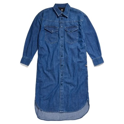 рокля,дамски,поли,и,рокли,g,star,boxy,dress,blue,(faded,harbor)