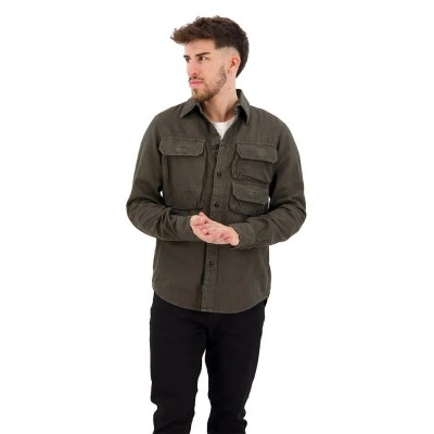 риза,с,дълъг,ръкав,мъжки,ризи,g,star,container,pocket,regular,long,sleeve,shirt,green,(cloack,gd)