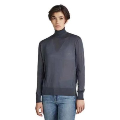 блуза,дамски,пуловери,дамски,плетени,дрехи,g,star,core,high,neck,sweater,fantem,blue,(blue)