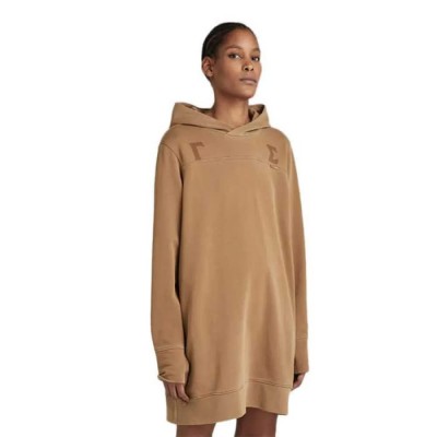 рокля,дамски,поли,и,рокли,g,star,gamma,sigma,loose,long,sleeve,short,dress,brown,(oxide,ocre,gd)