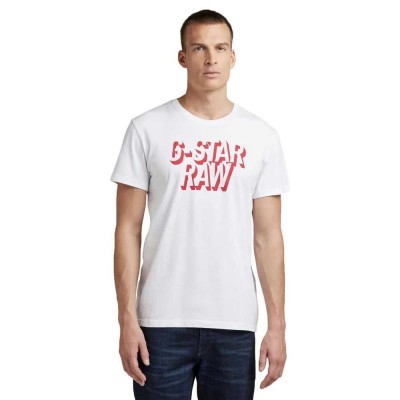 тениска,мъжки,тениски,g,star,retro,shadow,short,sleeve,t,shirt,white,(white)