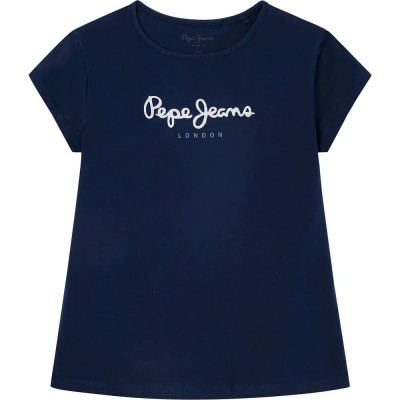 тениска,детски,тениски,pepe,jeans,hana,glitter,short,sleeve,t,shirt,dulwich,(blue)