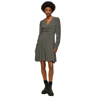 рокля,дамски,поли,и,рокли,pepe,jeans,leonor,long,sleeve,dress,black