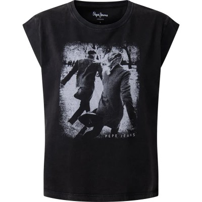 тениска,дамски,тениски,pepe,jeans,rut,sleeveless,t,shirt,black