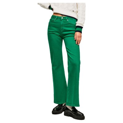 панталони,дамски,панталони,pepe,jeans,willa,pants,green