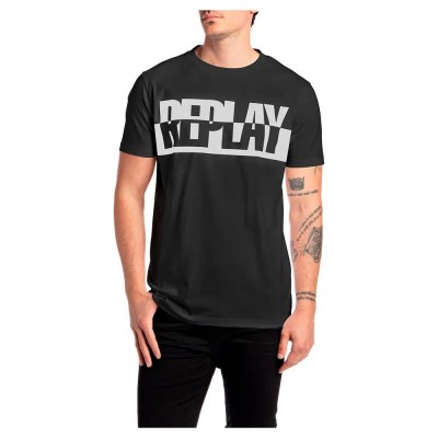 тениска,мъжки,тениски,replay,m6308,.000.2660,short,sleeve,t,shirt,black,(black)