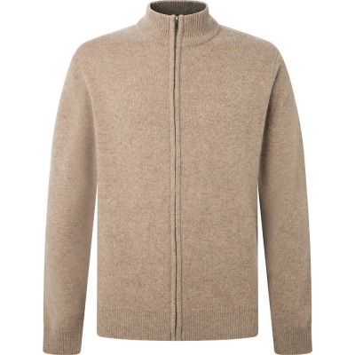 блуза,мъжки,пуловери,hackett,hm702830,full,zip,sweater,beige