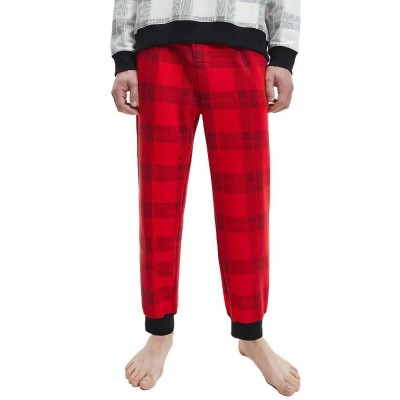 анцуг,мъжки,панталони,calvin,klein,000nm2380e,joggers,red,(textured,plaid,exact)