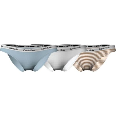 дамско,бельо,дамски,бикини,и,танкини,calvin,klein,000qd3588e,panties,3,units,multicolor,(black,ue,white,rainer,stripe,sandalwood
