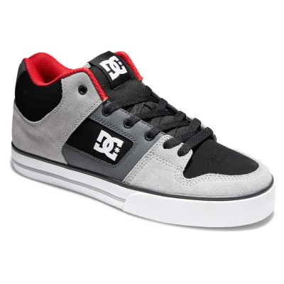 обувки,мъжки,маратонки,dc,shoes,pure,mid,trainers,black,(black,grey,red)