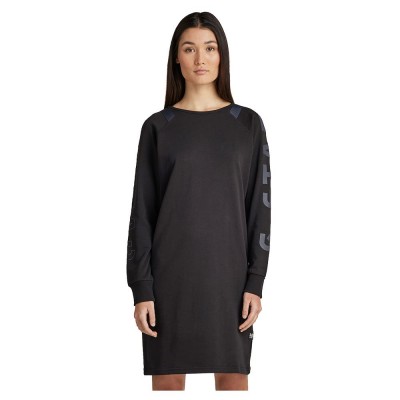 рокля,дамски,поли,и,рокли,g,star,sleeve,print,tweater,long,sleeve,dress,black