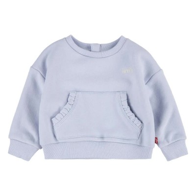 блуза,детски,блузи,levi´s,®,kangaroo pocket ruffle crew,sweatshirt,halogen,blue,(blue)