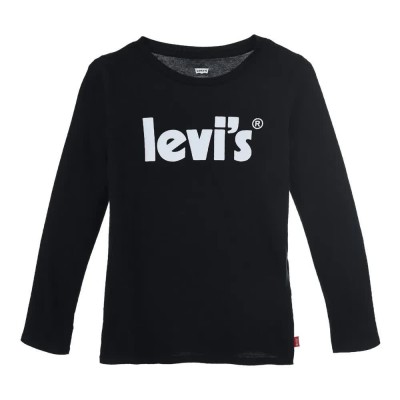 тениска,детски,тениски,levi´s,®,poster logo,long,sleeve,t,shirt,black
