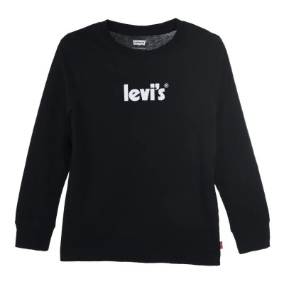 тениска,мъжки,тениски,дамски,тениски,levi´s,®,poster logo,long,sleeve,t,shirt,black,(black)
