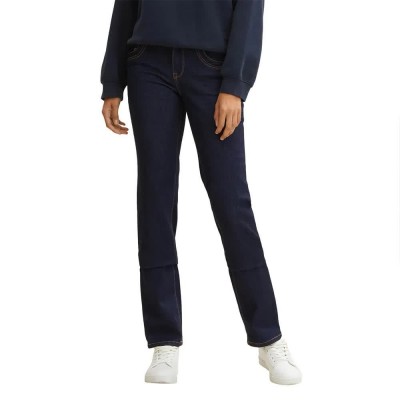дънки,дамски,панталони,tom,tailor,straight,jeans,black,(rinsed,blue,denim)