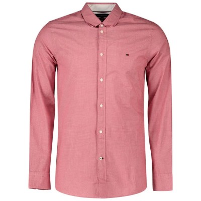 карирана,риза,мъжки,ризи,tommy,hilfiger,natural,soft,micro,check,long,sleeve,shirt,pink