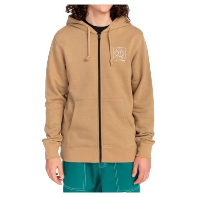 блуза,мъжки,пуловери,element,ursa,full,zip,sweatshirt,brown,(khaki)