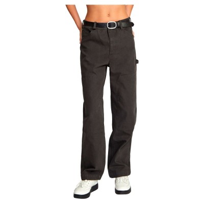 панталони,дамски,панталони,rvca,ballin,chain,pants,grey