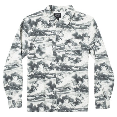 мъжки,ризи,rvca,mister,cartoon,overshirt,grey