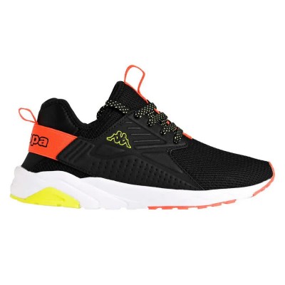 маратонки,детски,маратонки,kappa,san,puerto,lace,trainers,black,orange,dk,green,lime