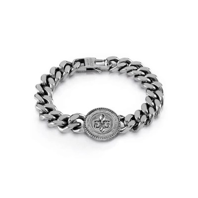 бижутерия,guess,11,mm,curb,4dc,giglio,dots,as,bracelet,silver,(silver)