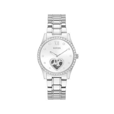 часовник,часовници,guess,be,loved,woman,watch,silver,(silver)