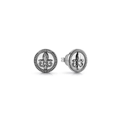 бижутерия,guess,knight,flower,jume01323jwast,earrings,silver