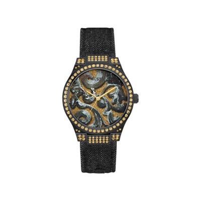 дамски,часовник,часовници,guess,ladies,baroque,watch,black