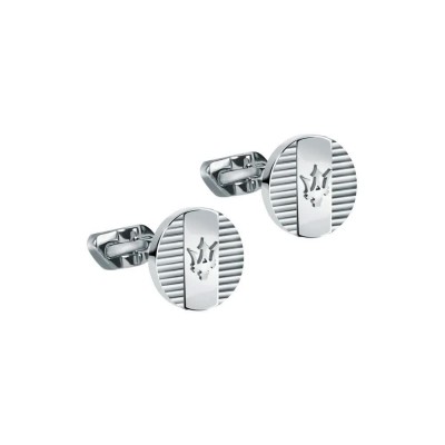 бижутерия,maserati,steel,cufflinks,silver,(silver)