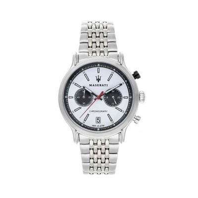 часовник,часовници,maserati,epoca,racing,42mm,watch,silver
