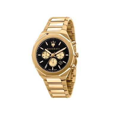 часовник,часовници,maserati,stile,45,mm,watch,golden,(gun,metal,smoke)