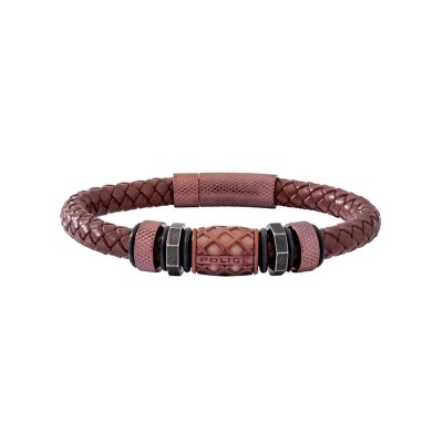 бижутерия,police,pj.26458blc,bracelet,brown,(brown)